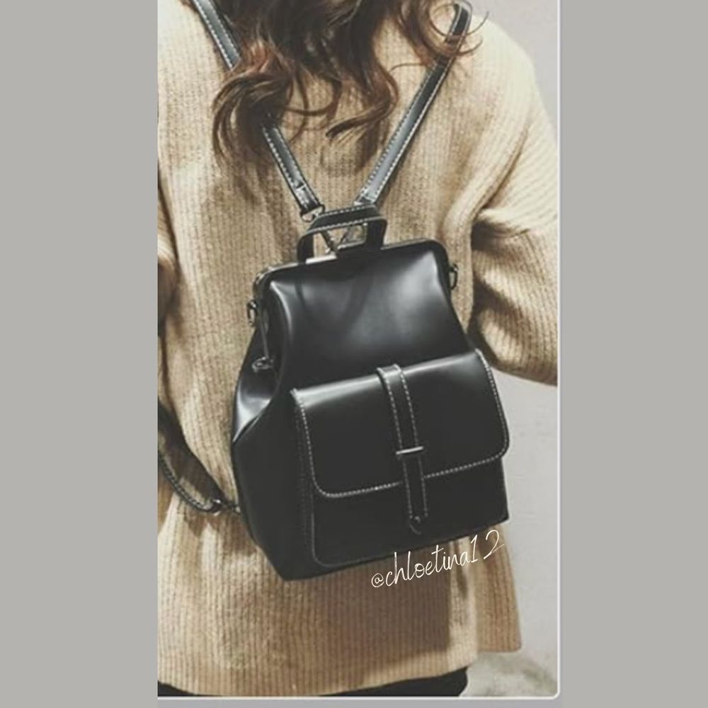 NEW LEATHER Mini Backpack Purse